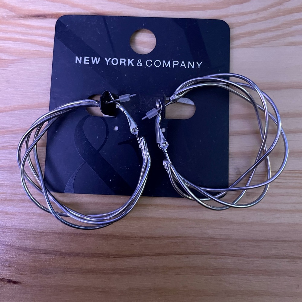 Silver hoops by NY & Co.